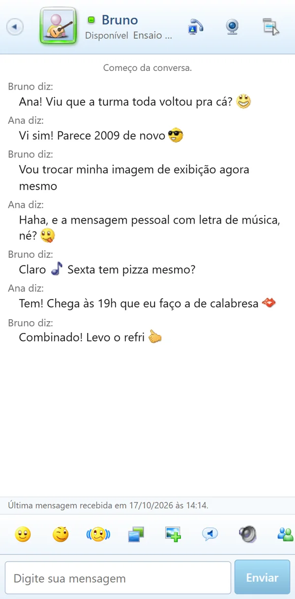 Uma conversa privada no celular